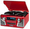 Innovative Technology Victrola 50's Retro 3-Speed Bluetooth Turntable with Stereo, CD Player and Speakers, Red