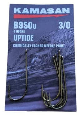 Kamasan 3/0 Uptide Hooks - Bronze, Size 3/0, Spear Point, 1 Piece