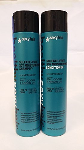 Sexy Hair Sulfate-Free Soy Moisturizing Shampoo & Conditioner 10.1 Oz Each by Sexy Hair
