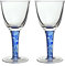 Denby 400048115 White Wine Glasses, 270 milliliters, Imperial Blue