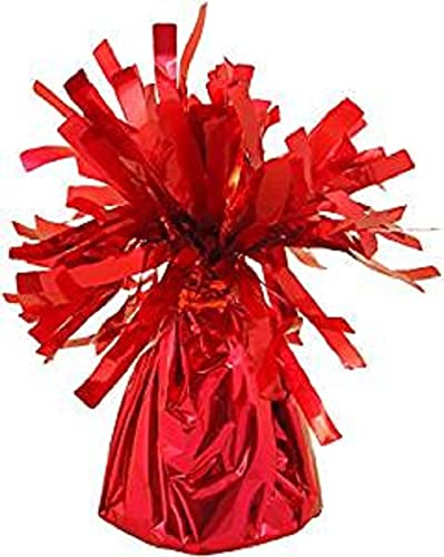 Pack of 12 Premium Quality Red Foil Table Weights for Balloons