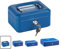 ARREGUI Elegant C9215 Geldkassette aus Stahl | Geldbox | 15 cm breit | Abschließbare Kasse mit Geldeinsatz | Kleine Geldkassette mit Schlüssel und Münzeinsatz/Geldeinsatz | Geldkasse | blau