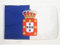 AZ FLAG - Drapeau Royaume de Portugal 1139-1910 - 45x30 cm - Pavillon Royal Portugais 100% Polyester Avec Deux Cordelettes - 20g