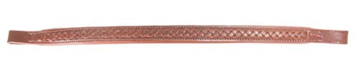 Karlslund Riding Equipment Stirnband mit Geflochtene Streife, Braun