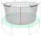 Ultrasport Sicherheitsnetz für Gartentrampoline, kompatibel mit grün Wave Modell Ø 430 cm, Trampolinzubehör, Ersatznetz, mit Reißverschluss, UV-beständig, Netzhöhe ca. 180 cm