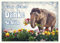 modern times Postkarte LUSTIG - Motiv: DICKES DANKE, Anlass: Fun Tiere, Künstler/Verlag: UPART © BAYER, Thomas, Größe: A6