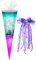 alles-meine.de GmbH Schultüte - Einhorn - Unicorn - 50 cm - rund - incl. große Schleife - mit Tüllabschluß - Zuckertüte - mit/ohne Kunststoff Spitze - für Mädchen - Einhörn..