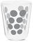 zak! Dot Dot doppelwand Glas 20 cl & Löffel 4-er Set Silber