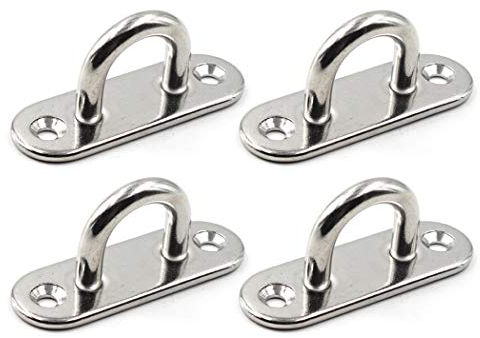 SeeRaphee 304 Edelstahl-Augen-Auflage-Platten-Anker-Berg 5/16 8mm groß für Yoga-Schwingen-Hängematten/Boots-Rigging/Marineplattform-Hardware/Aufhebung-Trainings-Bügel