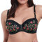 Freya Women's Rhea Padded Half Cup Underwire Balcony Bra Demi, Noir, 38D
