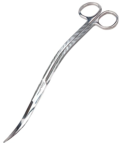 VORESTIC Wave Schere Aquarium Lang 25cm, Aquarium Schere, Wave Scissors Aquarium, Aquascaping Wave Schere, Lange Schere für Aquarium Pflanzen