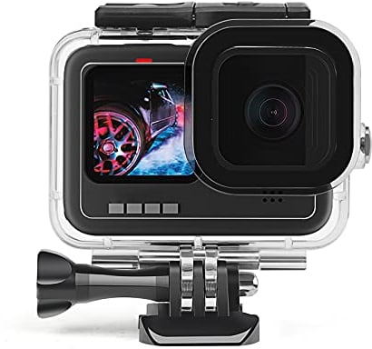 D&F Waterproof Case for GoPro HERO 13 Black/12/11 /10 Black/HERO 9 Black, 30m/98ft Underwater Housing Shell Box with Anti-Fog Pads Diving Swimming Accessory for Go Pro Hero 9/10/11/12/13 Black