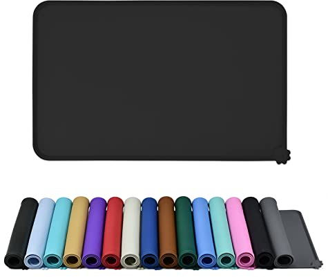 Reopet Silicone Pet Feeding Mat, Waterproof with Raised Edges, Prevents Spills - Multiple Colors & Sizes for Cats and Dogs