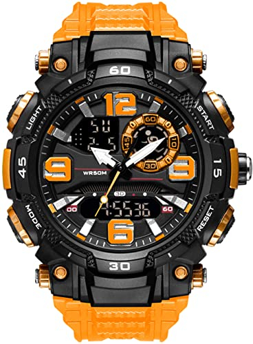 Militär Uhr Herren Digitale Armbanduhr 50M Wasserdicht Sportlich Digitaluhr Outdoor Herrenuhr mit Stoppuhr Wecker Datum Licht Military Watch Digital Sportuhr für Männer