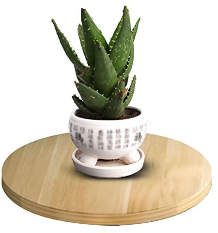 WORDFUN 30/40cm Hochleistungs Drehscheiben, 360 Rotierende Plattenteller, Drehbarer Drehteller Für Bonsai, Mehrzweck Drehplattform, Für Monitor TV Computer Laptop Sculpturing (Color : A, Size : 30cm)