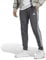 adidas Herren Essentials French Terry Tapered Cuff 3-Stripes Pants, Dark Grey Heather/White, S