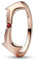 PANDORA Marvel Scarlet Hexenring aus Sterling-Silber 14 Karat rosévergoldete Metalllegierung und Kristall, Gr. 54, 182756C01-54