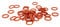 30PCS Rotes Silikon O-Ring Silikon VMQ 1.8mm Stärke Dichtung Gummiring Unterlegscheibe,13.6X10X1.8mm
