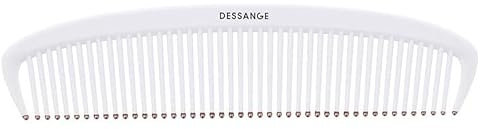 DESSANGE - Peigne a Cheveux Démêmant - Antistatique - Embout en Cuivre - Tous Types de Cheveux - Démêlage Doux - Antifriction - Dents serrées et larges