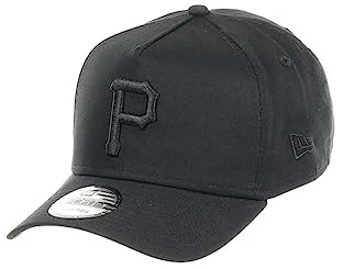 New Era Pittsburgh Pirates MLB Black on Black 9Forty A-Frame Snapback Cap - One-Size