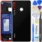 LUVSS Akkudeckel Kompatibel für Huawei P30 Lite Rückseite Glas Deckel Backcover Ersatz Reparatur Set (Schwarz)
