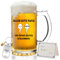 Joymaking Bicchiere da birra per papà, regalo per la festa del papà, regalo per la festa del papà, regalo per la festa del papà, regalo per la festa del papà, compleanno, Natale, boccale di birra, 0,5