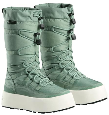 Baffin Women's GENEVA Tall Waterproof Insulated Lightweight Tundra-Rated Slip-Resistant Cold Weather Winter Snow Boots, Sea Green, 11