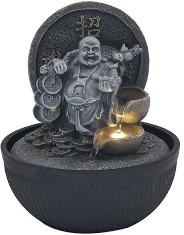 Lesser & Pavey Indoor Fountain, Buddha Water Feature, One Size