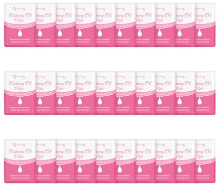 Beauty7 Salviette all'Olio Post-Cera Dopo Ceretta per Rimozione Della Cera dal Viso Confezione da 30 Salviette per Tutti i Tipi di Pelle all'Olio Lenitivo per il Dopo Ceretta
