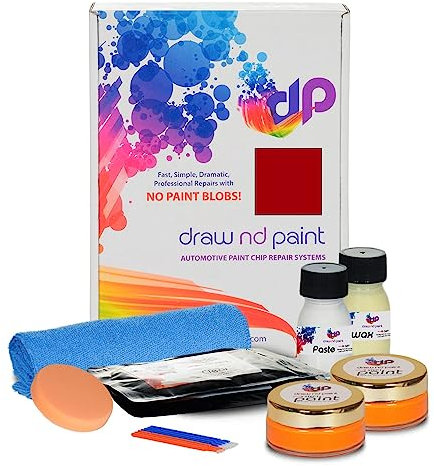 DrawndPaint Peinture de réparation, Peinture de Voiture Retouche de Stylo, Retouche Peinture Voiture, Peinture de Voiture, enlever les rayures pour Renault Rouge Flamme Nacre-Nnp