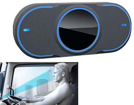 CHANGLKJ Fahrer-Ermüdungsalarm, Auto-Anti-Schlaf-Alarmmonitor Mit Kontinuierlicher Erinnerung, Dual-Core-Hochleistungschip Und Erfassung des Gesichts In Echtzeit, Für Langstrecken-LKW-Fahrer