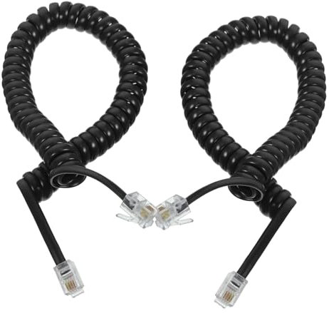 CIYODO Cavo Telefonico Per Fissa A Spirale Cavo Della Telefonica Compatibile Telefoni Fissi Cavi Del Ricevitore Telefonico Durabili E Resistenti All'uso Termine