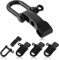 Tucnoeu 4pcs Paracord Verschlüsse Set - Zubehör Schäkel Edelstahl Verstellbare Schnalle für Armband, Schwarz
