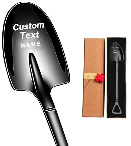 Cuillères personnalisées en acier inoxydable avec nom gravé personnalisé, Cuillère De Couple, Thé Café Soupe Céréales Cuillère à crème glacée Convient pour les Ami Famille Père Mère Cadeaux