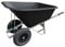 Agri Barrow Wheel Barrow 200 Litre Plastic Wheelbarrow with Puncture Proof Twin Slim Tyres, Black – Ideal for Equestrians, Farmers, Gardeners, Stable Yards, and Heavy-Duty Use