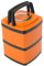 PENGQIANJU Caja de lonchera apilable a aislamiento de acero inoxidable para estudiantes trabajadores de oficina (Doble capa 1.5L)