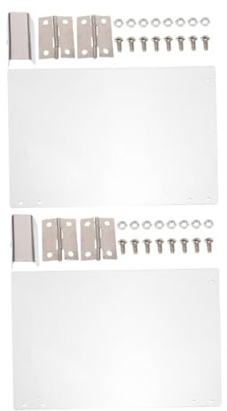 COLLBATH 2pcs Popcorn Machine Replacement Door Panel Clear Protective Baffle for Commercial and Household Use Dual Door Design Thickened Material for Durability