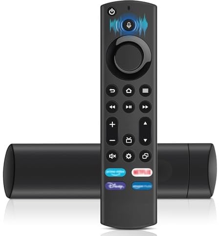 Pixelure Ersatz-Sprachfernbedienung (4th Gen), Ersatz Fernbedienung für Smart TV Stick (2. Gen, 3. Gen, 4k), für Smart TVs Cube (2. Gen, 3. Gen), für Smart TVs/Insignia/Pioneer