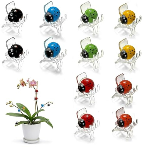 ZhuPu 12 Pcs Plant Support Clips, Reusable Stem Clips for Orchids, Tomatoes, Climbing Plants Indoor & Outdoor Garden Clips