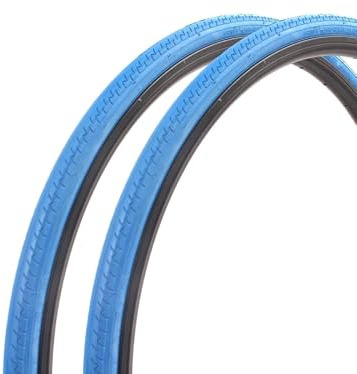 Kenda Kontender Rennrad Reifen Set 28 Zoll 700 x 26C – 332 g – 60 TPI – Slick Profil – Blau – Fixie Road Bike Tire Set