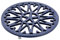 Minuteman International woodstove Tabletop cast Iron Trivet, Blue, 7 Diameter