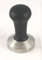 Motta 8150/B Tamper aus Edelstahl, konvex mit schwarzem Echtholzgriff,58 mm