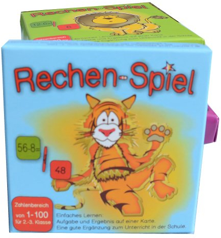 Rechen-Spiel Zahlenbereich 1-100 Lernkarten, leicht Lernen mit Karteikarten