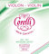 Corelli Violin Saiten Crystal G Stabilon-Nylon/Silber umsponnen Forte 704F