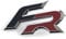 Original Seat FR Emblem Schriftzug für Kühlergrill chrom / rot / schwarz