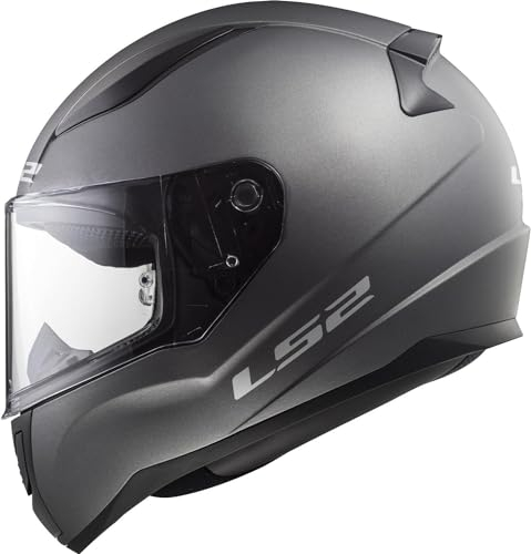 LS2, Integraler Motorradhelm Rapid SOLID Matt Titanium, L