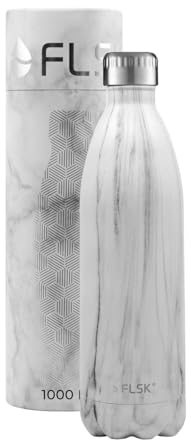 FLSK OLD, alte Trinkflasche, 1000ml, Farbe White Marble
