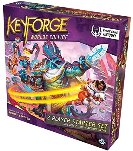 Fantasy Flight Games FFGKF07 KeyForge: Worlds Collide juego para principiantes de 2 jugadores, colores variados , color/modelo surtido
