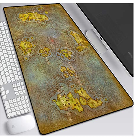 World of Warcraft Tappetino per XXL Mouse da Gioco - Gaming Mousepad Extra Grande 900 x 400mm - Pad 3mm con Base in Gomma Antiscivolo - Spessore 3mm Anime Tappetino Mouse, B