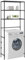 Tidyard Waschmaschinenschrank Badschrank Hochschrank Badregal Überbau Schrank Schwarz, 69 x 28 x 169 cm